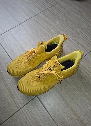 Кроссовки унисекс желтые new fashion tsiodfo стелька 27,5