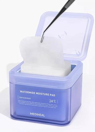 Інтенсивно зволожуючі тонер-пади mediheal watermide moisture pad
