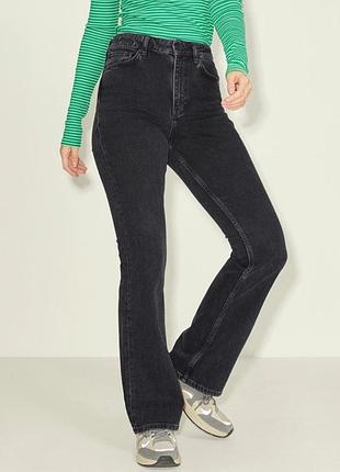 Джинси кльош bootcut high waist жіночі jjxx 29-32 чорні (12345764-17)