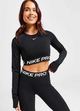 Жіночий короткий лонгслів nike pro 365 dri-fit cropped