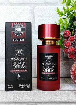 Парфюмированная вода тестер женский black opium over red блэк опиум