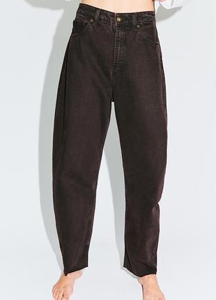 Джинси trf barrel з високою посадкою від zara