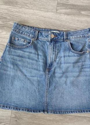 Джинсова спідниця, юбка h&m.  стан ідеальний тканина хорошої якості котон натуральна.