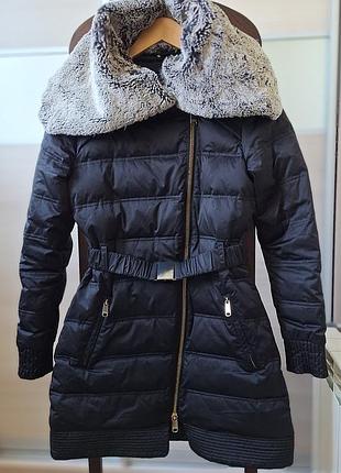 Брендовый зимний пуховик (80/20) / куртка max&amp;co. (max mara), размер s, черный