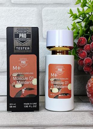 Парфюмированная вода унисекс тестер molecule 01 + mandarin молекула мандарин