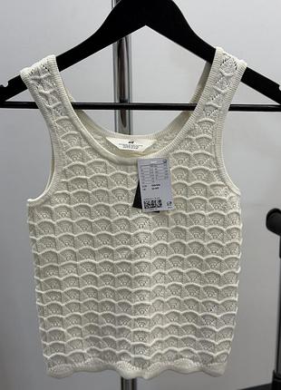 Ажурна майка h&m 164см