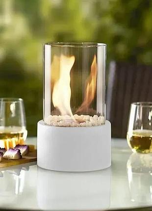 Настольный биокамин белый, ethanol lamp камин на биотопливе для квартиры, биокамин на этаноле