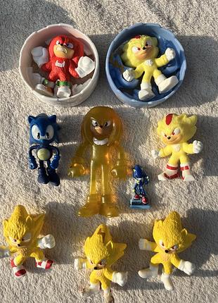 Набір фігурок сонік! sonic! 9 шт. їжачок сонік! соник