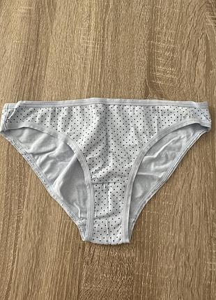 Трусики жіночі блакитні в горошок l/ xl/ cotton 95%/ esmara