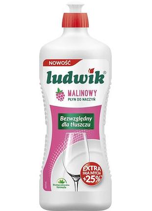 Засіб для миття посуду ludwik малина 900 мл