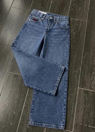 Джинси для дівчинки вайд лег zara, джинсы вайд лег zara hello kitty