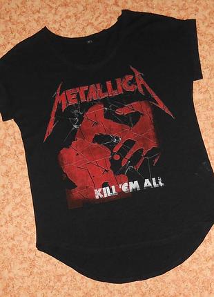 Футболка metallica/kill 'em all shattered/унісекс/рок мерч