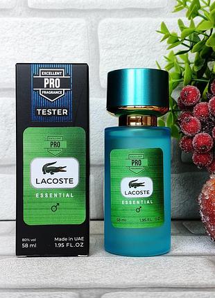 Мужской парфюм эssential лакост зеленый свежий легкий аромат