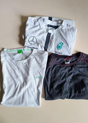 3 футболки hugo boss,, the north face.