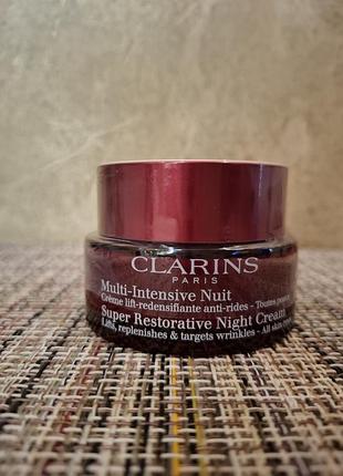 Clarins
super restorative night cream
нічний крем для всіх типів шкіри
