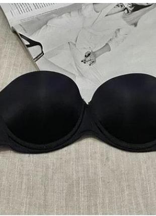 Calvin klein базовый черный бюст без шлеек