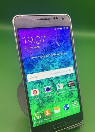 Samsung galaxy alpha (sm-g850f) silver — металева рамка / чудовий стан