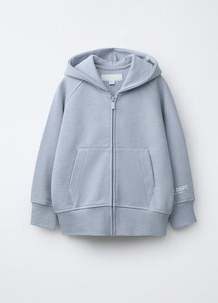 Світшот худі утепленн zip зірка zara зара