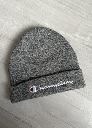 Шапка сіра champion one size