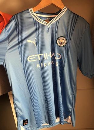 Футболка футбольна manchester city puma оригінал 10/10 розмір xxl