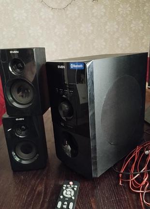 Акустична система 2.1 sven ms-2050 55w (bluetooth, usb, sd, fm) + пульт