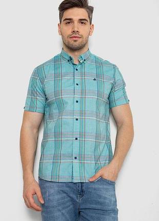 Сорочка чоловіча в смужку, колір м'ятний, 214r841