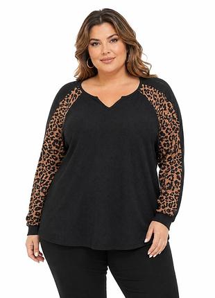 Світшот кофта в леопардовий принт shein xl
