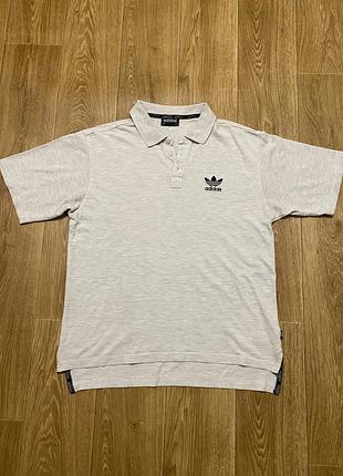 Винтажное поло adidas originals 90s / адидас с трилистником винтаж