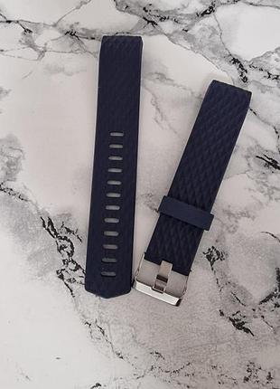 Fitbit charge 3 /4 темно-синий силиконовый ремешок с ромбовидным узором
