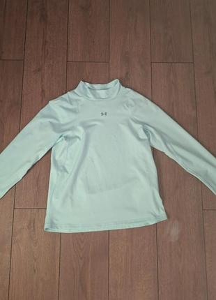 Лонгслів жіночий under armour roll neck ls top блакитний
