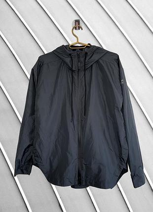 Женская темно-серая ветровка adidas climastorm s m оригинал адидас водоотталкивающая куртка оверсайз 44 46