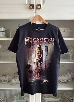 Футболка мерч megadeth - countdown to extinction (метал рок metallica , slayer , type o  , cannibal)