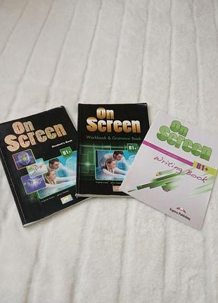 Набір підручників on screen b1+ (student's book + workbook & grammar + writing book)