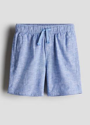 Шорти на хлопчика бавовна/льон h&m 128