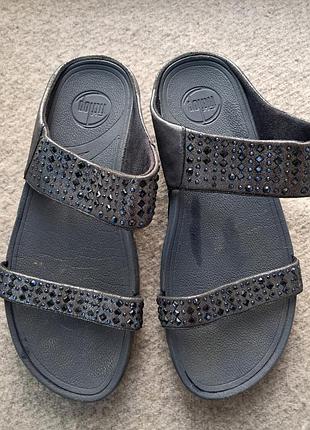 Жіночі ортопедичні шльопанці fitflop novy slide  устілка 24,5-25 см