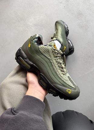 Мужские зеленые кроссовки nike air max 95 sp corteiz gutta green х эйр макс 42