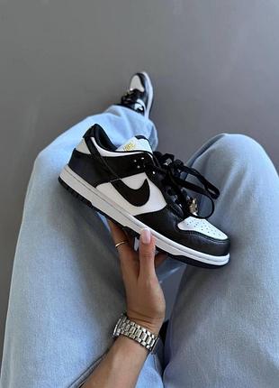 Черно-белые кроссовки унисекс nike sb dunk low world champ black white х данк 44