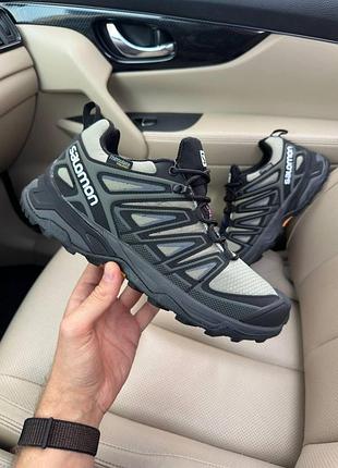Мужские кроссовки хаки salomon speed cross pro gore-tex thinsulate black green х саломон 44
