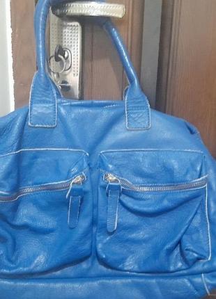 💙 стильна шкіряна сумка cow boys bag