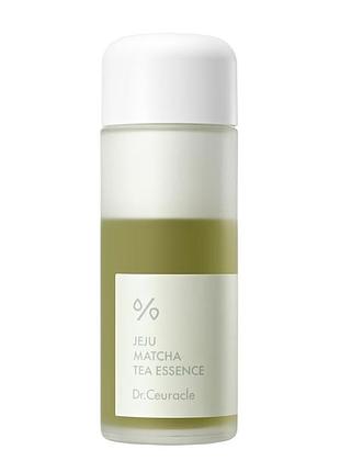 Зволожувальна есенція для обличчя dr.ceuracle jeju matcha tea essence з гідролатом зеленого чаю та екстрактом матчі, 150 мл