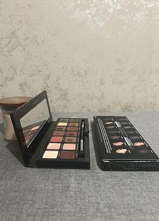 Палетка тіней warm neutrals eyeshadow palette sigma beauty