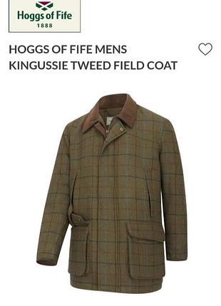 Твидовая охотничья куртка hoggs of fife field pro (шерсть, размер м)