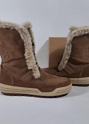 Ботинки зимние ecco siberia оригинал (р. 40) ботинки зимние hydromax gore-tex сапоги ugg сапоги