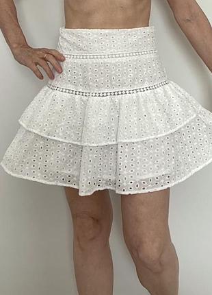 Shein жіноча, нова, чудова, біла вибита спідниця