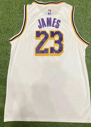 Оригінальна майка lebron james lakers #23 nike swingman 2xl