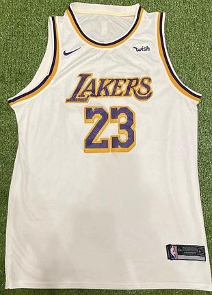 Оригінальна майка lebron james lakers #23 nike swingman 2xl