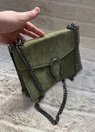 Gucci dionysus сумка женская замшевая italy genuine borse in pelle