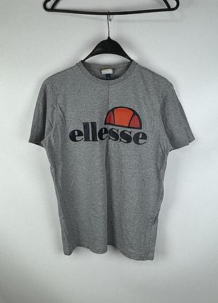 Футболка ellesse big logo оригінал сіра розмір м