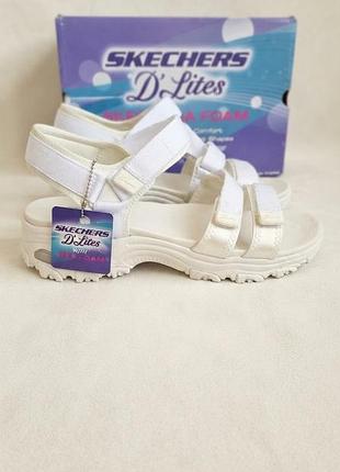 Жіночі сандалі skechers на платформі 42 р текстиль