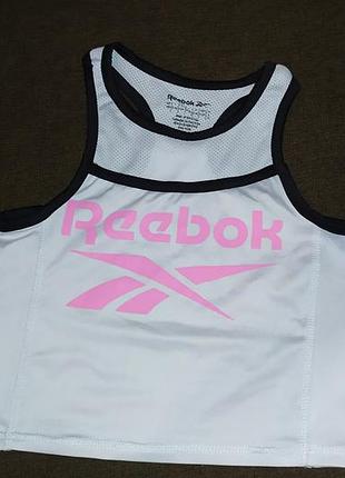Детский спортивный укороченный топ (кроп-топ) reebok.